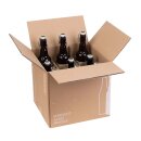 Flaschenversandkarton Bier 0,33 Liter f&uuml;r 9 Flaschen inkl. Einlage