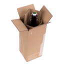 Flaschenversandkarton Bier 0,5 Liter f&uuml;r 1 Flasche inkl. Einlage