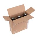 Flaschenversandkarton Bier 0,5 Liter f&uuml;r 3 Flaschen inkl. Einlage