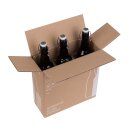 Flaschenversandkarton Bier 0,5 Liter für 3 Flaschen inkl. Einlage